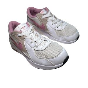 Nike Kids Pink and White Athletic Sneakers |Size 1.5